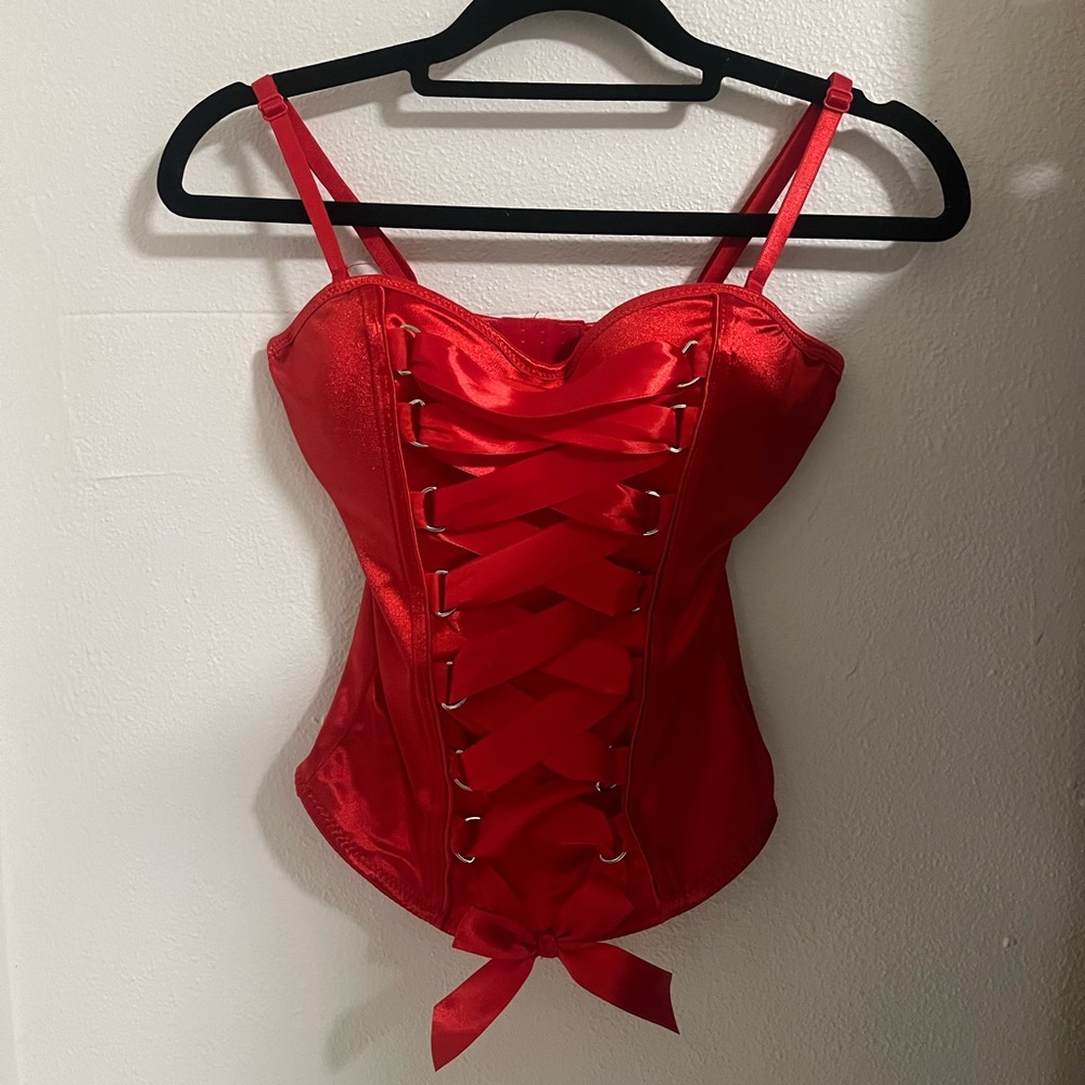 Red corset from spirt halloween